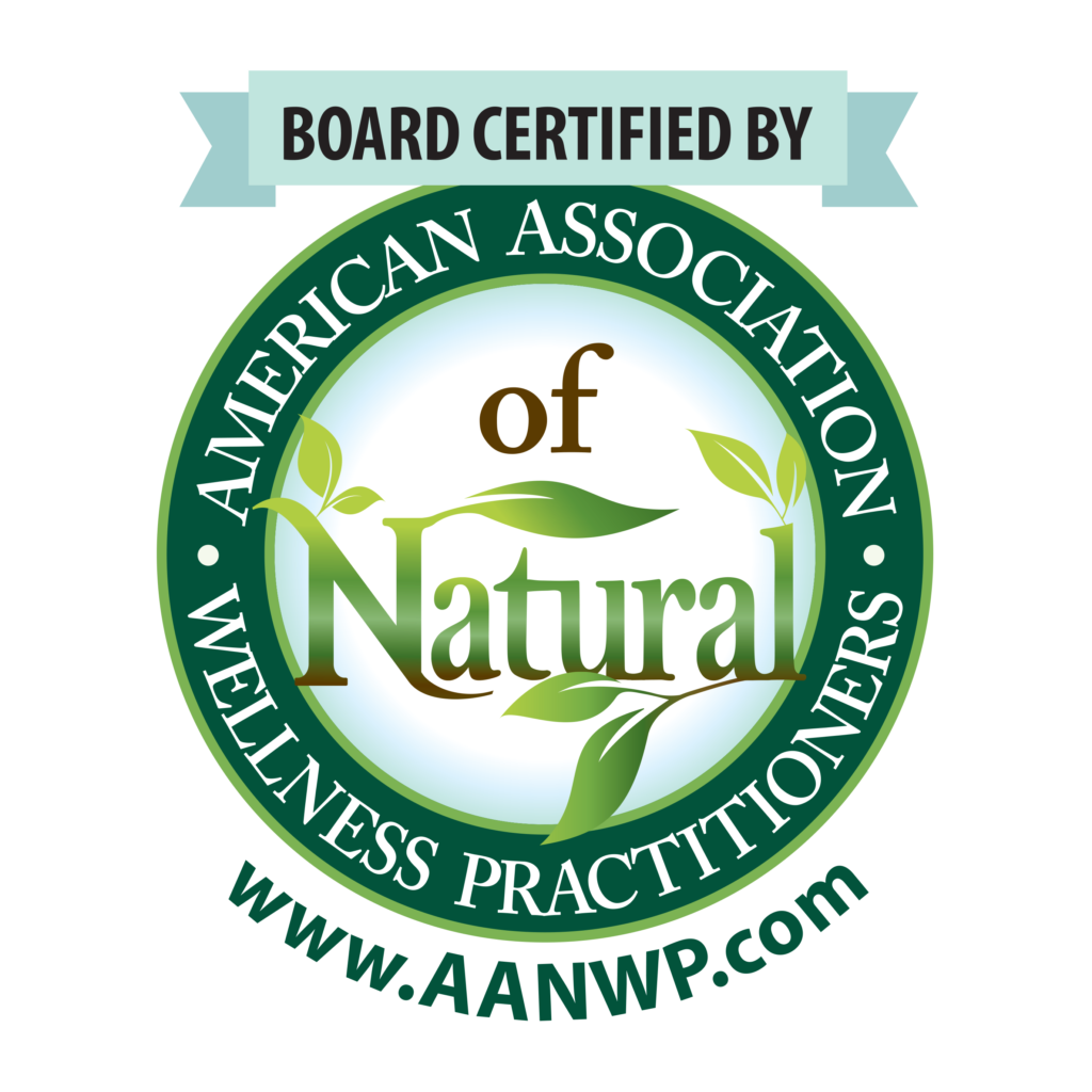 Board Certified by the American Association of Natural Wellness Practitioners logo