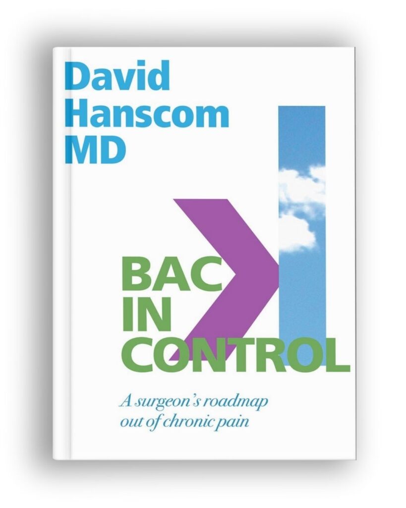 Back In Control book by David Hanscom, MD